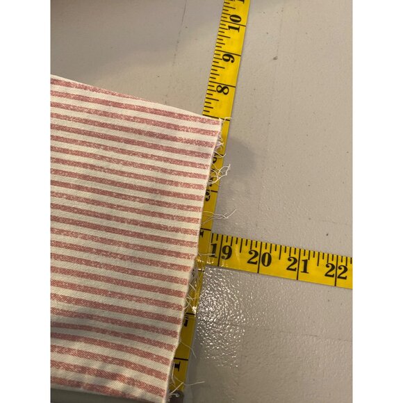 Lauren Conrad Skinny Pants Crop Red & White Stripe Size 18 - Picture 11 of 11